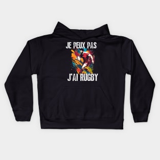 Enfant Rugby - Je Peux Pas J'ai Rugby - Maillot De Joueur de Rugby Kids Hoodie